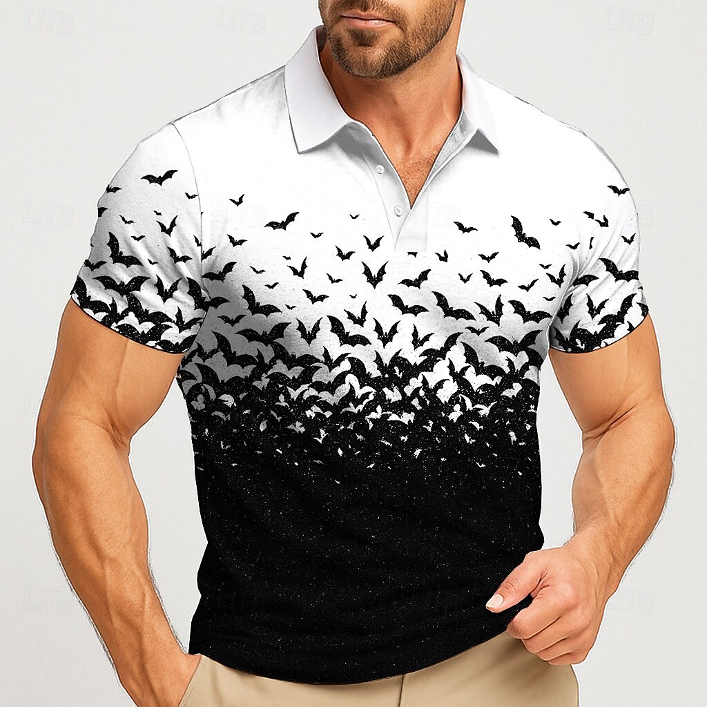 2025 Halloween Herren-Poloshir – Street Fashion Men 2025 Bewertung und Preis