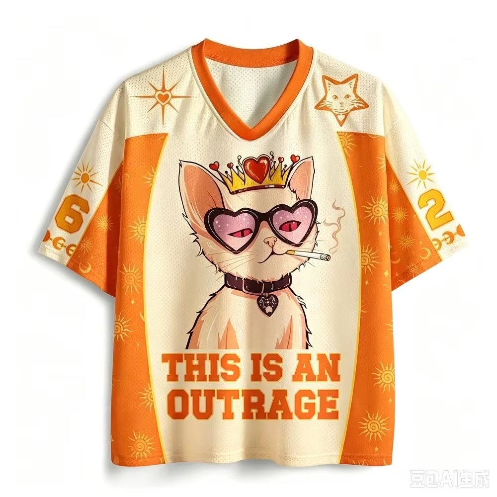 Queen Cat Muster 3D-Druck Herr – Queen Street Fashion Bewertung und Preis