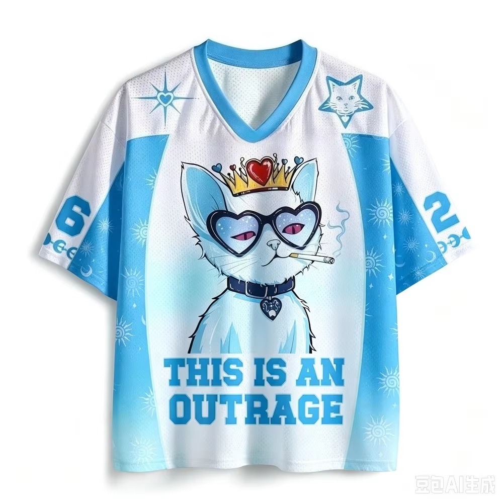 Queen Cat Muster 3D-Druck Herr – Queen Street Fashion Bewertung und Preis